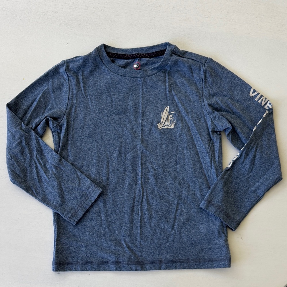 Vineyard Vines Blue Long Sleeve Kids Tee